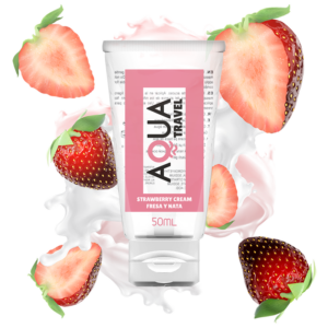 Aqua Travel — Flavoured Lubricant, 50 ml, Strawberry Cream — Flavored Lubricants