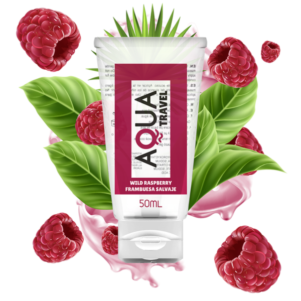 Aqua Travel — Flavoured Lubricant, 50 ml, Wild Raspberry — Flavored Lubricants