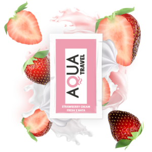 Aqua Travel — Flavoured Lubricant, 6 ml, Strawberry Cream — Flavored Lubricants