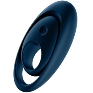Satisfyer Glorious Duo — Vibrating Cock Ring, Blue — Cock Rings