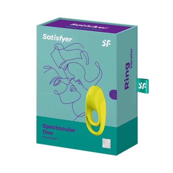 Satisfyer Spectacular Duo — Vibrating Cock Ring, Yellow — Cock Rings — view 2