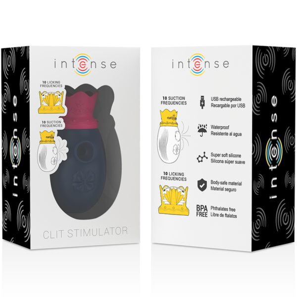 Intense — Air Pulse Stimulator, Waterproof, Blue — Clitoral Stimulators — view 8