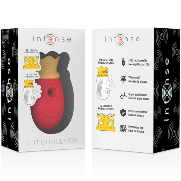 Intense — Air Pulse Stimulator, Waterproof, Red — Clitoral Stimulators — view 8