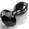 Icicles No. 78 — Glass Butt Plug, 7.3 cm, Black — Anal