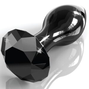Icicles No. 78 — Glass Butt Plug, 7.3 cm, Black — Anal