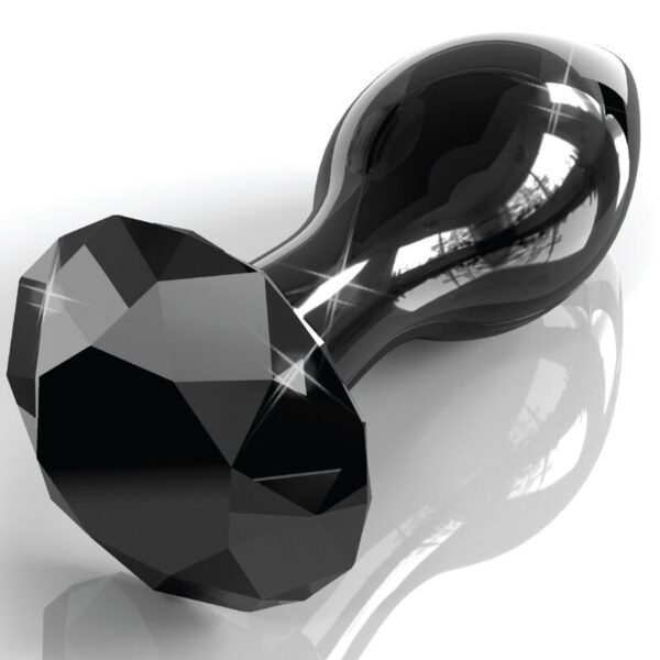 Icicles No. 78 — Glass Butt Plug, 7.3 cm, Black — Anal