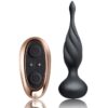 Rocks-Off Discover — Vibrating Butt Plug, Remote Control, Black — Anal