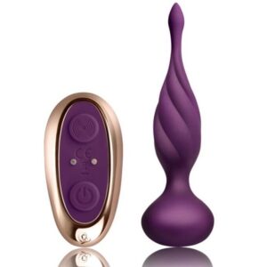 Rocks-Off Discover — Vibrating Butt Plug, Remote Control, Lilac — Anal