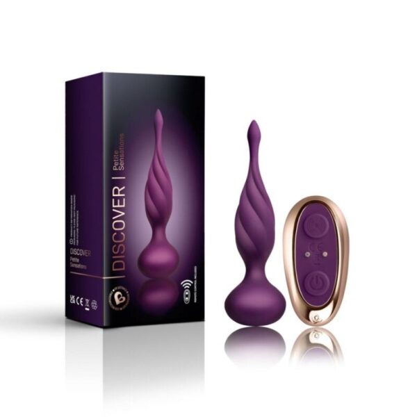 Rocks-Off Discover — Vibrating Butt Plug, Remote Control, Lilac — Anal — view 2