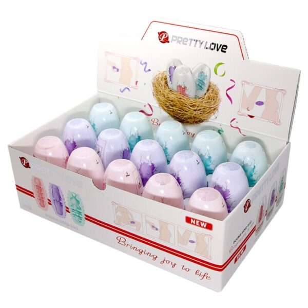 Pretty Love Double-Sided Egg — Male Masturbator, 15 Units — Male Masturbators
