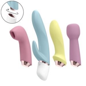 Satisfyer Marvelous Four — Sex Toy Kit, Waterproof — Air Pulse Vibrators — view 3
