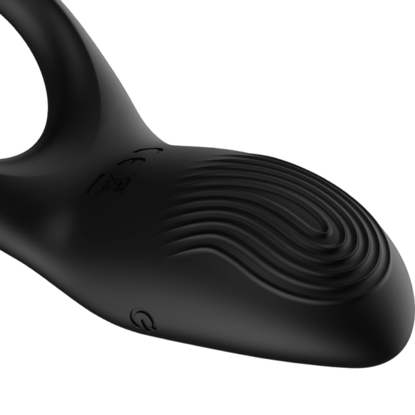 Ibiza Full Contact — Vibrating Cock Ring, Remote Control, Black — Cock Rings — view 7