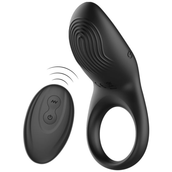 Ibiza Full Contact — Vibrating Cock Ring, Remote Control, Black — Cock Rings — view 2