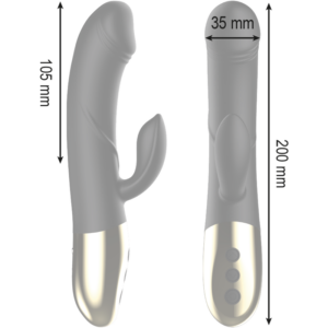 Ibiza Anatomical — Rabbit Vibrator, Heated, Black — Clitoral Stimulators — view 3