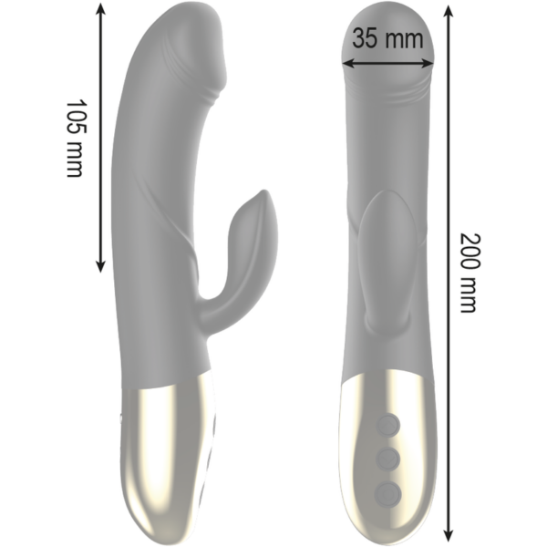 Ibiza Anatomical — Rabbit Vibrator, Heated, Black — Clitoral Stimulators — view 3