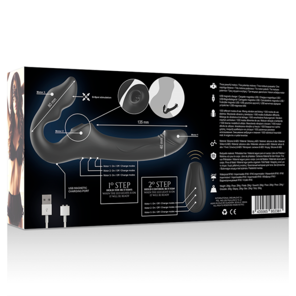 Ibiza — Strapless Strap-On, Remote Control, 3 Motors — Remote Control Vibrators — view 9