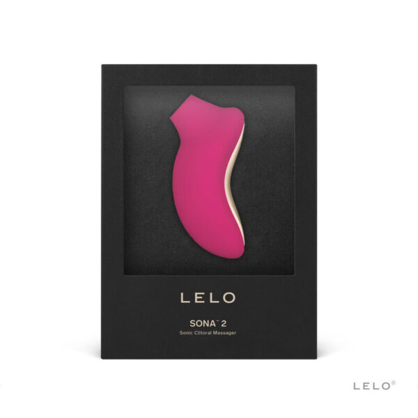 LELO Sona 2 — Clitoral Stimulator, Waterproof, Fuchsia — Air Pulse Vibrators — view 4
