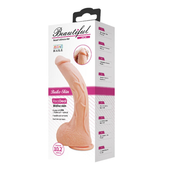 Baile Beautiful Jack — Realistic Dildo, 26 cm, Curved — Dildos — view 5