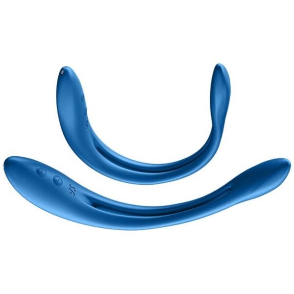 Satisfyer Elastic Game — Couples Vibrator, Rechargeable, Blue — Clitoral Toys — view 4