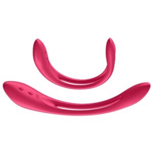 Satisfyer Elastic Joy — Couples Vibrator, Rechargeable, Red — Clitoral Toys — view 4