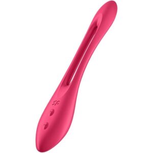 Satisfyer Elastic Joy — Couples Vibrator, Rechargeable, Red — Clitoral Toys