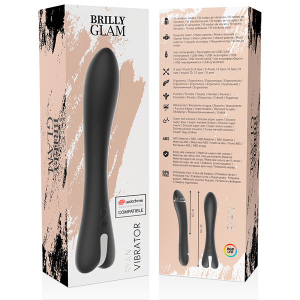 Brilly Glam Ryan — G-Spot Vibrator, Waterproof — Classic Vibrators — view 8