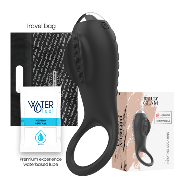 Brilly Glam Alan — Vibrating Cock Ring, Waterproof — Cock Rings — view 11