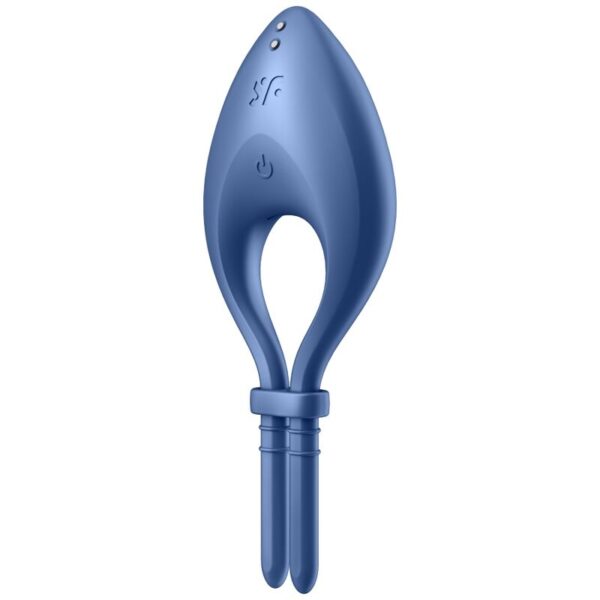 Satisfyer Bullseye — Vibrating Cock Ring, App-Controlled, Blue — App-Controlled Sex Toys