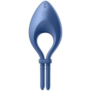 Satisfyer Bullseye — Vibrating Cock Ring, App-Controlled, Blue — App-Controlled Sex Toys — view 2