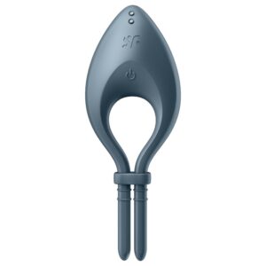 Satisfyer Bullseye — Vibrating Cock Ring, App-Controlled, Grey — App-Controlled Sex Toys — view 2