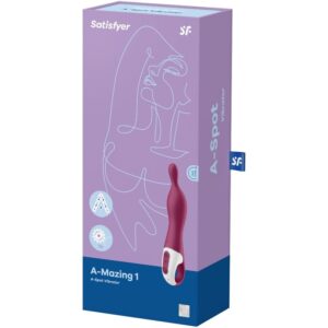 Satisfyer A-Mazing 1 — Vibrator, Rechargeable, Berry — Classic Vibrators — view 3