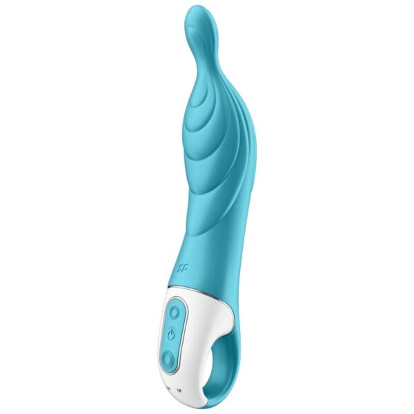 Satisfyer A-Mazing 2 — Vibrator, Rechargeable, Turquoise — Classic Vibrators