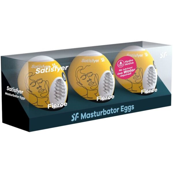 Satisfyer Fierce Egg — Male Masturbator, Set of 3 — Male Masturbators — view 2