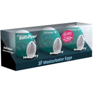 Satisfyer Naughty Egg — Male Masturbator, Set of 3 — Male Masturbators — view 2