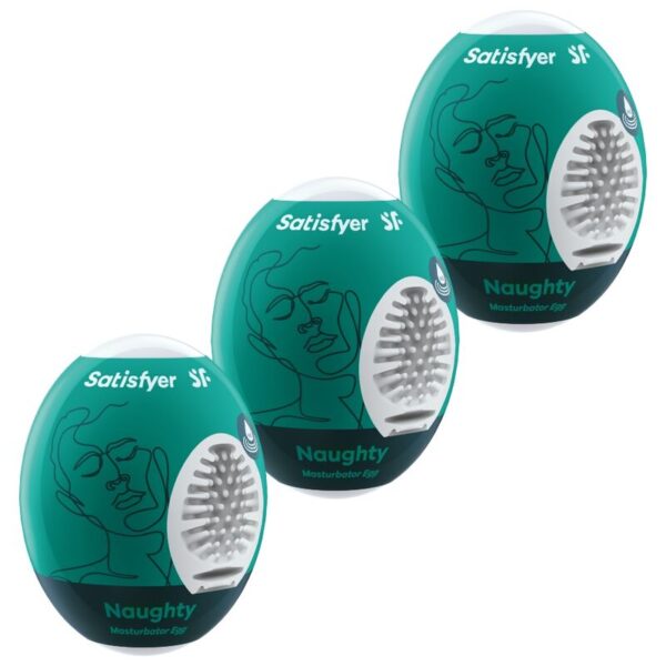 Satisfyer Naughty Egg — Male Masturbator, Set of 3 — Male Masturbators