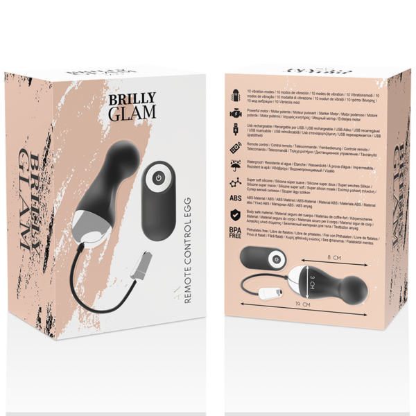 Brilly Glam Ian — Vibrating Egg, Remote Control — Clitoral Stimulators — view 9