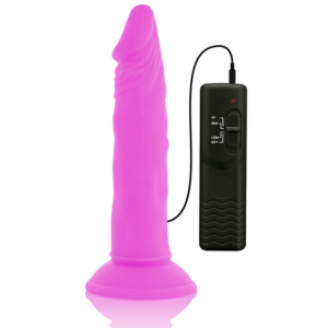 Diversia — Vibrating Dildo, Suction Cup, 23 cm, Purple — Realistic Vibrators — view 2