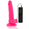 Diversia — Vibrating Dildo, Suction Cup, 18 cm, Pink — Realistic Vibrators