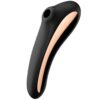 Satisfyer Dual Kiss — Air Pulse Stimulator, Black — Air Pulse Vibrators