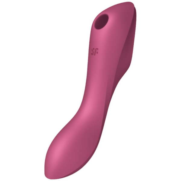 Satisfyer Curvy Trinity 3 — G-Spot Vibrator, Rechargeable, Red — Air Pulse Vibrators