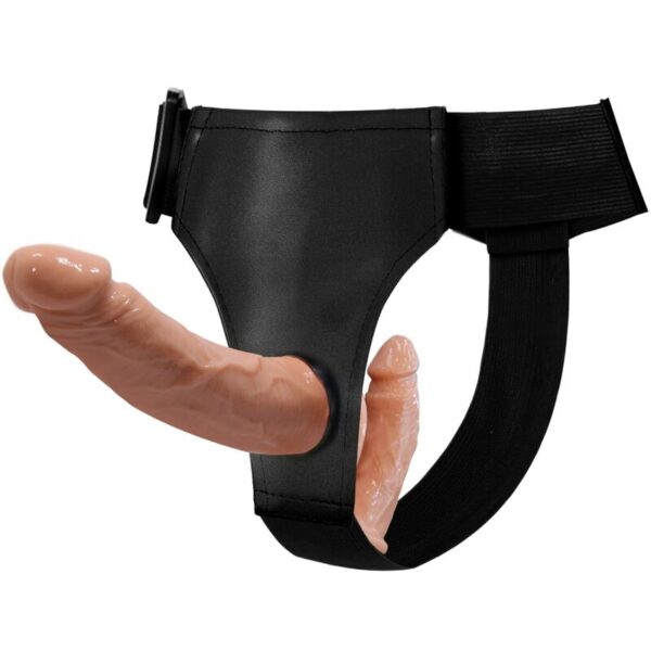 Baile Ultra Passionate — Double Strap-On, Cord Harness, Natural — Double Penetration Strap-Ons