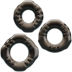 Baile Yvonne — Cock Ring Set, Black — Classic Cock Rings