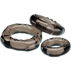 Baile Yvonne — Cock Ring Set, Black — Classic Cock Rings — view 2