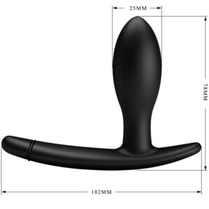 Pretty Love Drake — Inflatable Butt Plug, Waterproof, Black — Anal — view 2