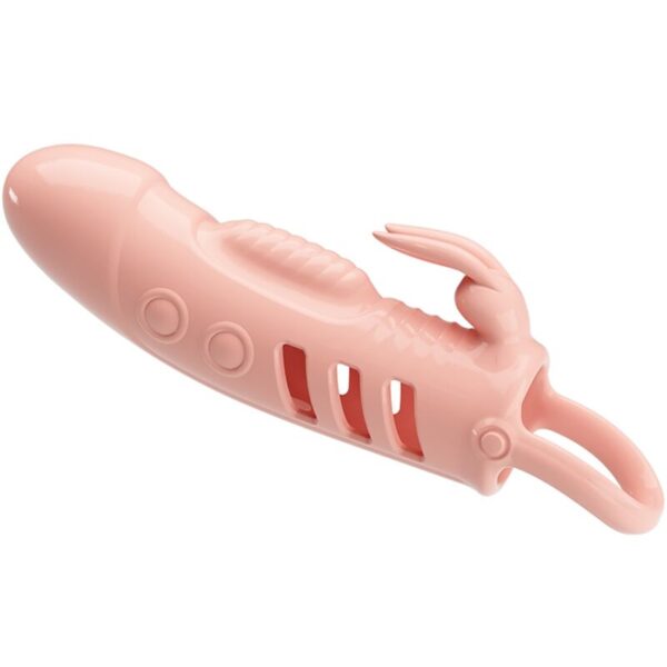 Pretty Love Sloane — Vibrating Penis Sleeve, Natural — Couples