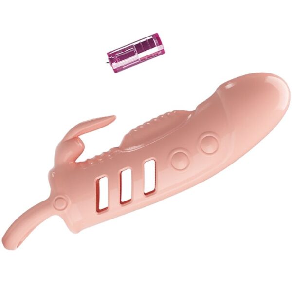 Pretty Love Sloane — Vibrating Penis Sleeve, Natural — Couples — view 5