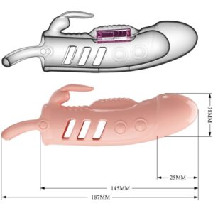 Pretty Love Sloane — Vibrating Penis Sleeve, Natural — Couples — view 4