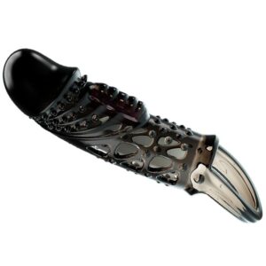 Pretty Love Cecelia — Vibrating Penis Sleeve, Black — Penis Accessories — view 3