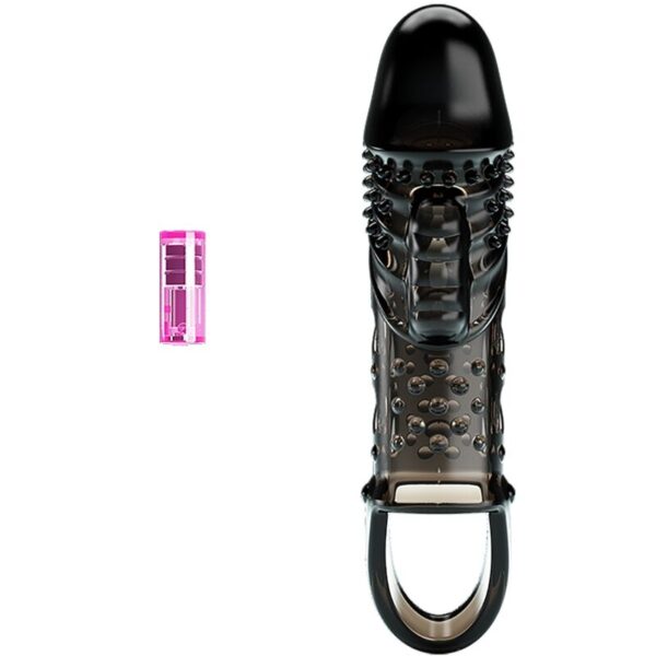 Pretty Love Cecelia — Vibrating Penis Sleeve, Black — Penis Accessories — view 5