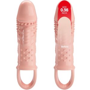 Pretty Love Cecelia — Vibrating Penis Sleeve, Natural — Penis Accessories